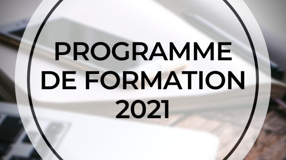 PROGRAMME DE FORMATION 2021