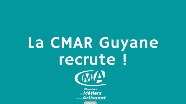 La CMAR Guyane recherche son Formateur H/F Installateur sanitaire